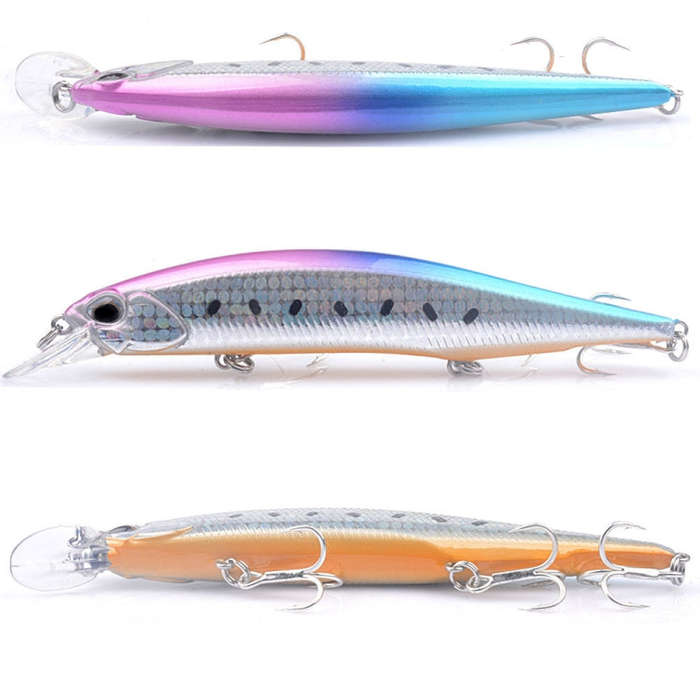 2 PCS SH70 13.4cm/17.5g Long-distance Casting Type Big Mino Lure(8)