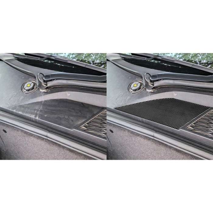 For Chevrolet Corvette C8 Right-Hand Drive Front Storage Vent Sticker(Black)
