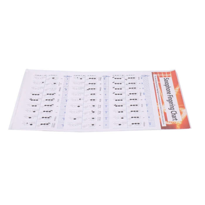 Coated Paper Saxophone Fingering Chord Diagrams Saxophone Practice Figure(Large)