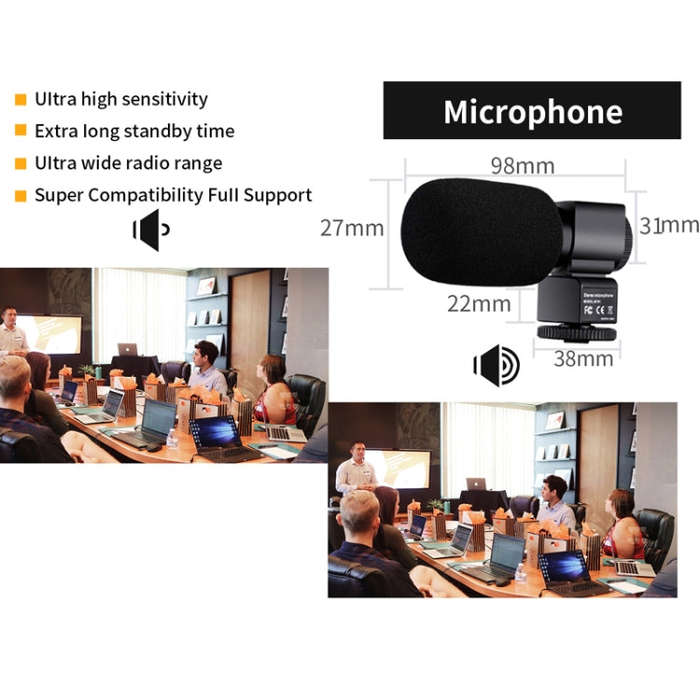 5600PX Zoomable 4K Digital Video Camera With Hood + Microphone + Wide-angle Lens