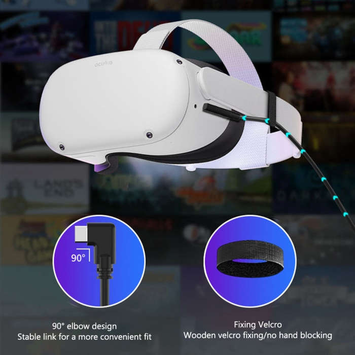 For Quest Pro USB To Type-C VR Headset Data Line Cable 5m