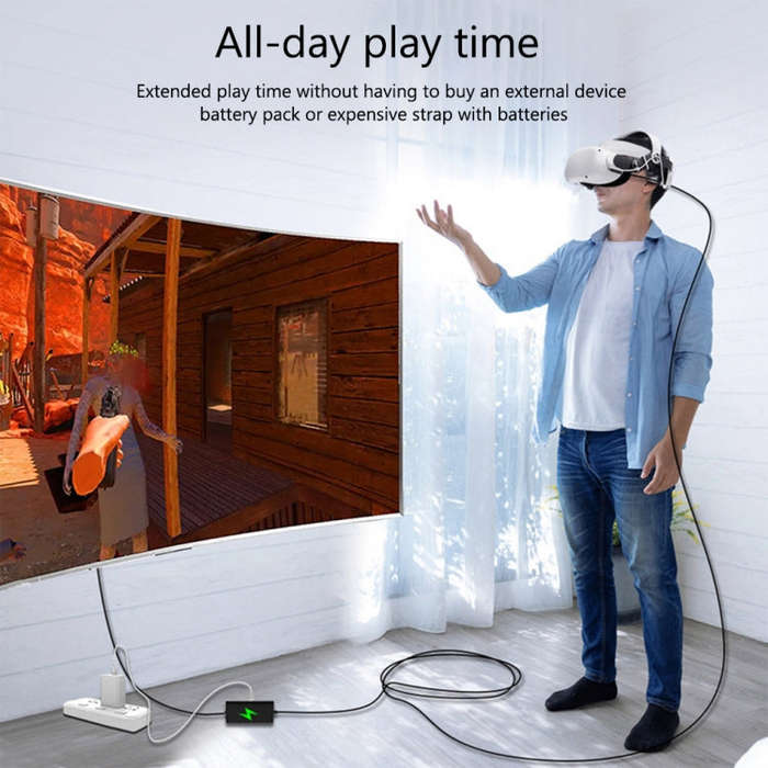 For Quest Pro USB To Type-C VR Headset Data Line Cable 5m