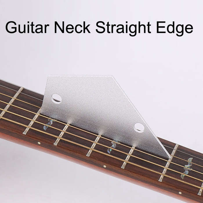 2PCS Aluminum Gold Leveling Ruler Guitar Repair Measuring Ruler Tools