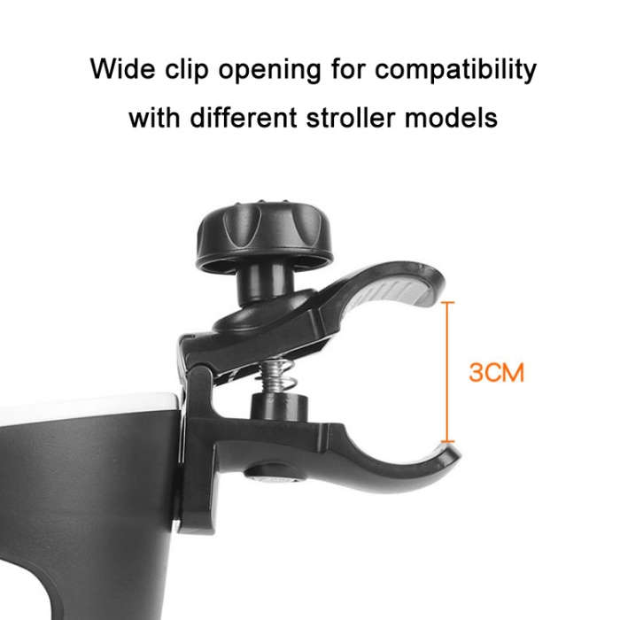 Baby Strollers Universal Multifunctional Bottle Cup Holder(Black)