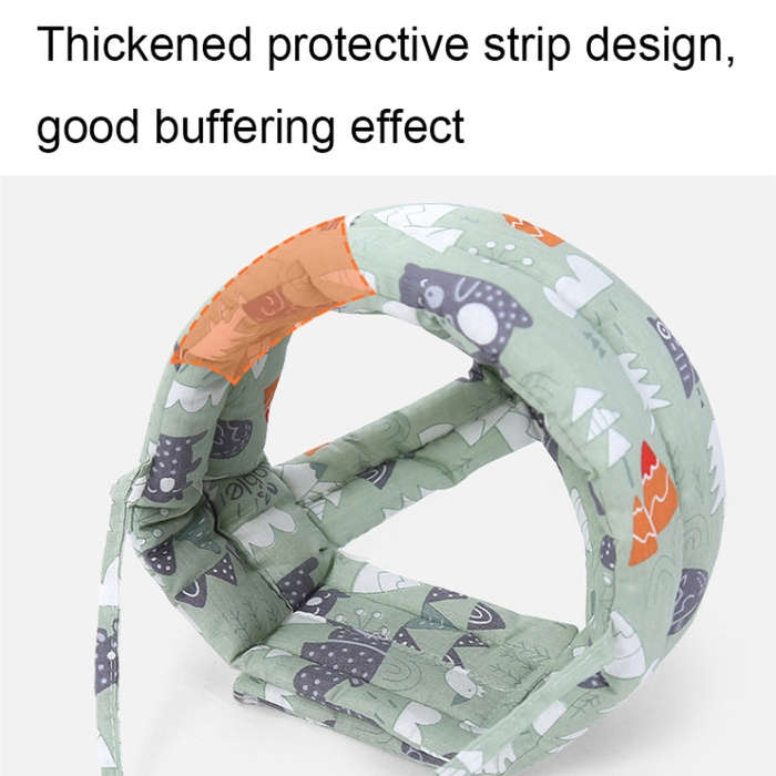 Baby Breathable Anti-fall Head Protective Cap Baby Protective Cap Toddler Bumper Cap, Spec: Rainbow