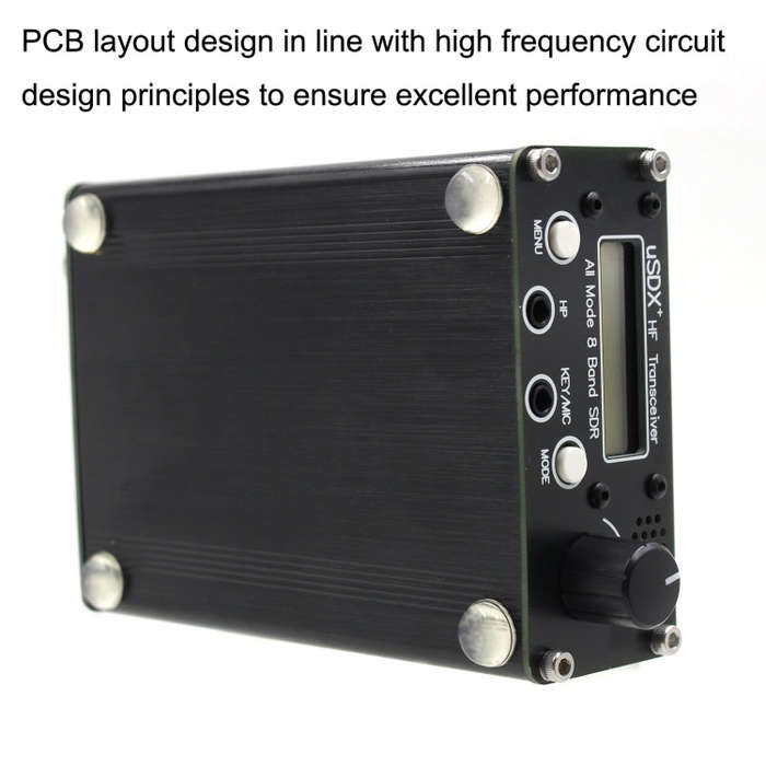 Usdr Usdx + V2 Plus 8 Band SDR Full Mode HF SSB QRP High Frequency Transceiver, Spec: US Plug