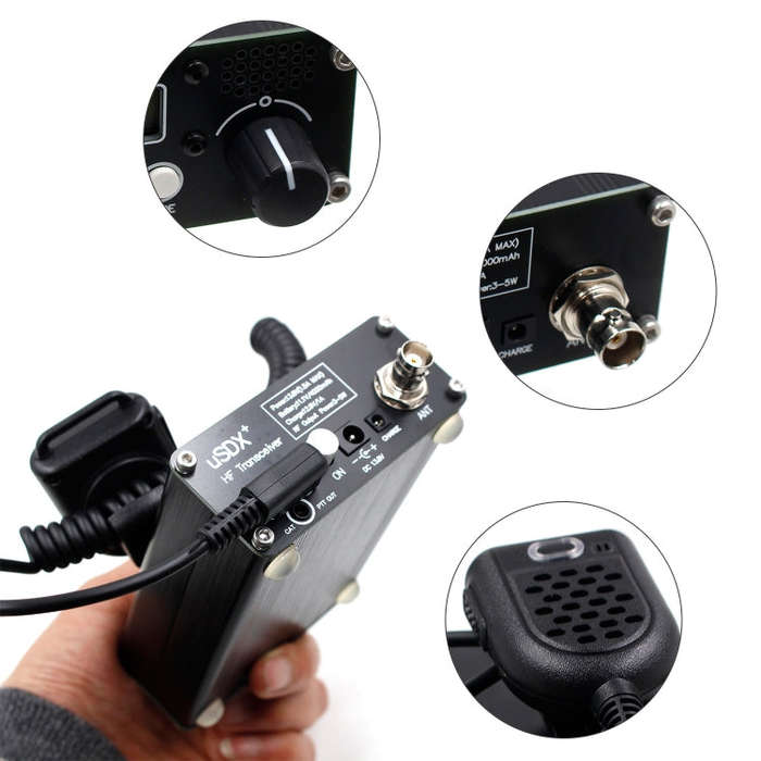 Usdr Usdx + V2 Plus 8 Band SDR Full Mode HF SSB QRP High Frequency Transceiver, Spec: US Plug