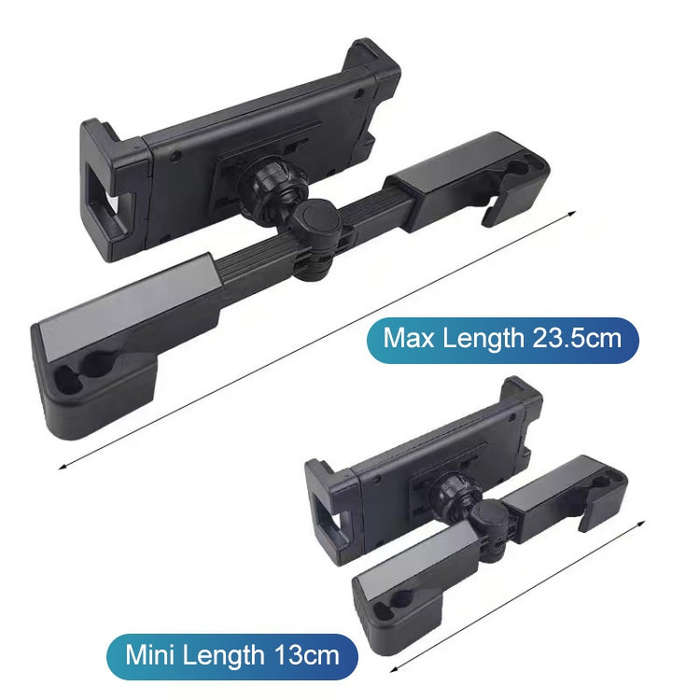 Car Rear Pillow Phone Tablet Bracket Rotatable Car Phone Holder(Black)