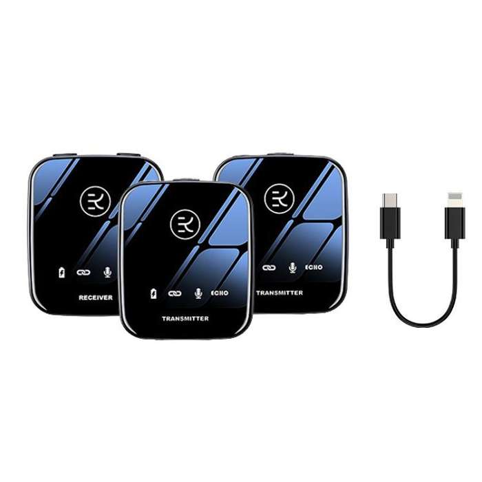 M18 Wireless Microphone Collar Clip Recording Equipment, Style: 1 In 2 8Pin