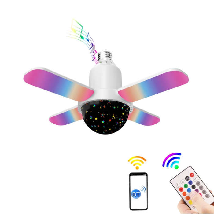 LY-002 24W Mini Bluetooth RGB Light Effect Foldable Music Light(Starry Light)