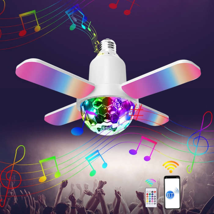 LY-002 24W Mini Bluetooth RGB Light Effect Foldable Music Light(Starry Light)