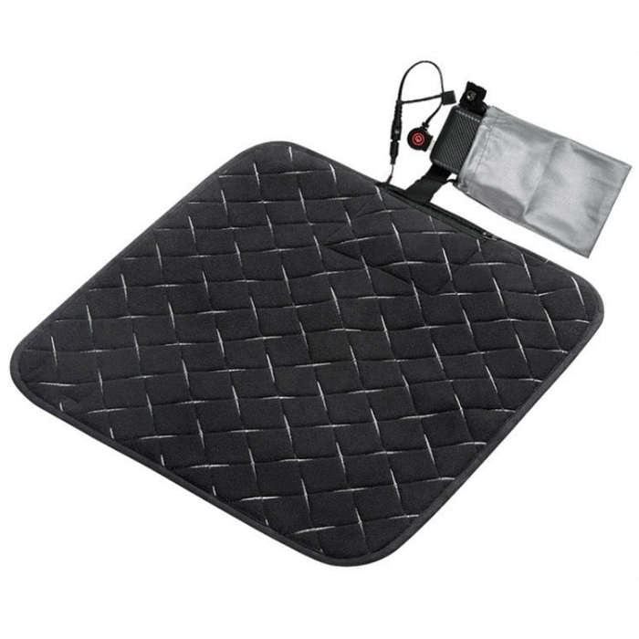 USB Charging Intelligent Thermostatic Heating Cushion(Black)