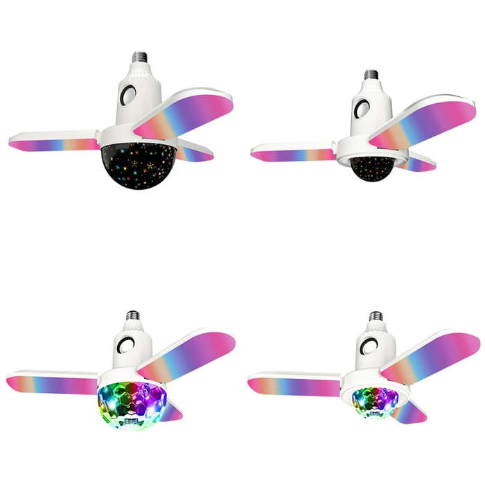 ZSCPH-001 40W Multifunctional Bluetooth RGB Colorful Three-Leaf Music Atmosphere Light, Size: L (...