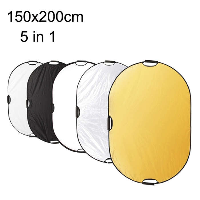 Selens  5 In 1 (Gold / Silver  / White / Black / Soft Light) Folding Reflector Board, Size: 150x2...