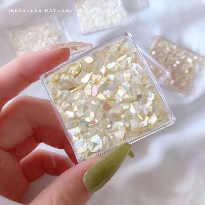 Nail Art Decoration Seashell Fragment Nail Decoration, Style: 02 Champagne