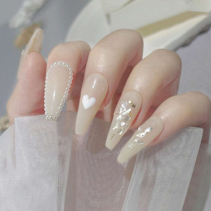 Nail Art Decoration Seashell Fragment Nail Decoration, Style: 05 White
