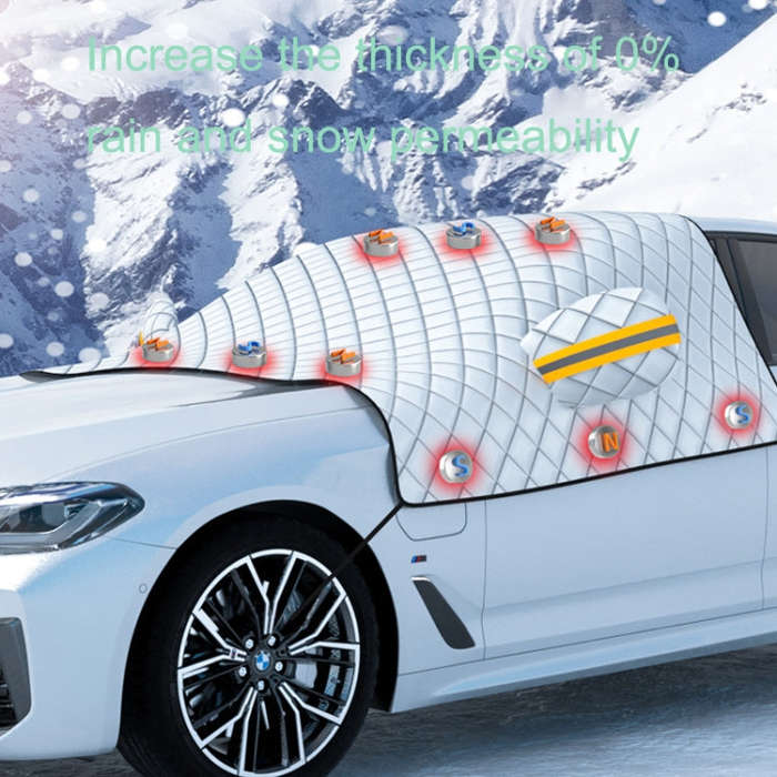 SUITU R-3945 Car Winter Front Glass Snow Shield Defrost Sunshade Thickened Car Clothing, Style: N...