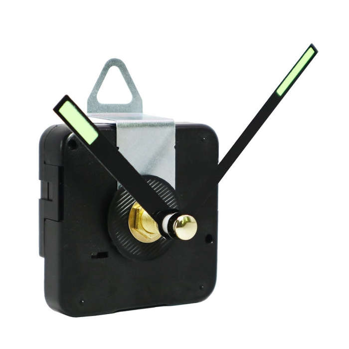Shaft Length 18.5mm Quartz Clock Silent Movement + Luminous Hands DIY Kit,Spec: Movement +817