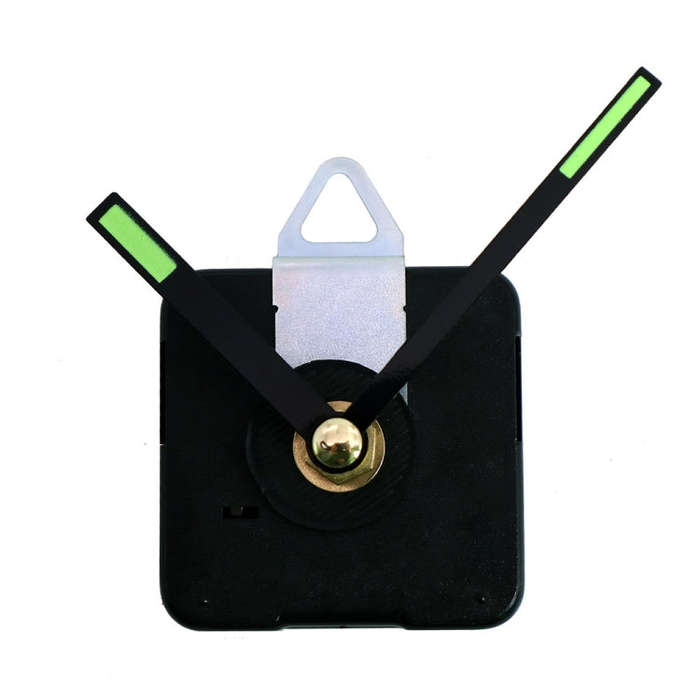 Shaft Length 18.5mm Quartz Clock Silent Movement + Luminous Hands DIY Kit,Spec: Movement +817