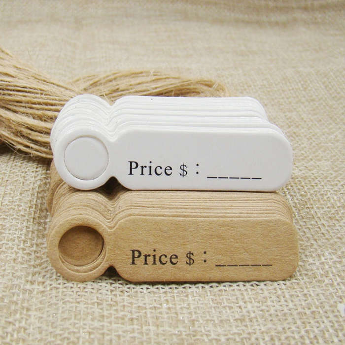 100pcs /Set Small Retro Baking Label DIY Jewelry Price Tag Bookmark Gift Card, Specification: Pri...