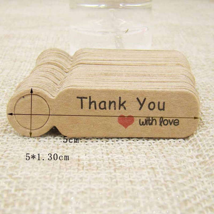 100pcs /Set Small Retro Baking Label DIY Jewelry Price Tag Bookmark Gift Card, Specification: Pri...