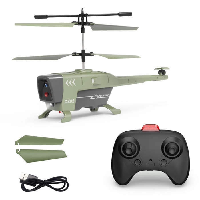HeiFeng CZ02 Obstacle Avoidance Remote Control Aircraft, Color: 2.5CH Green