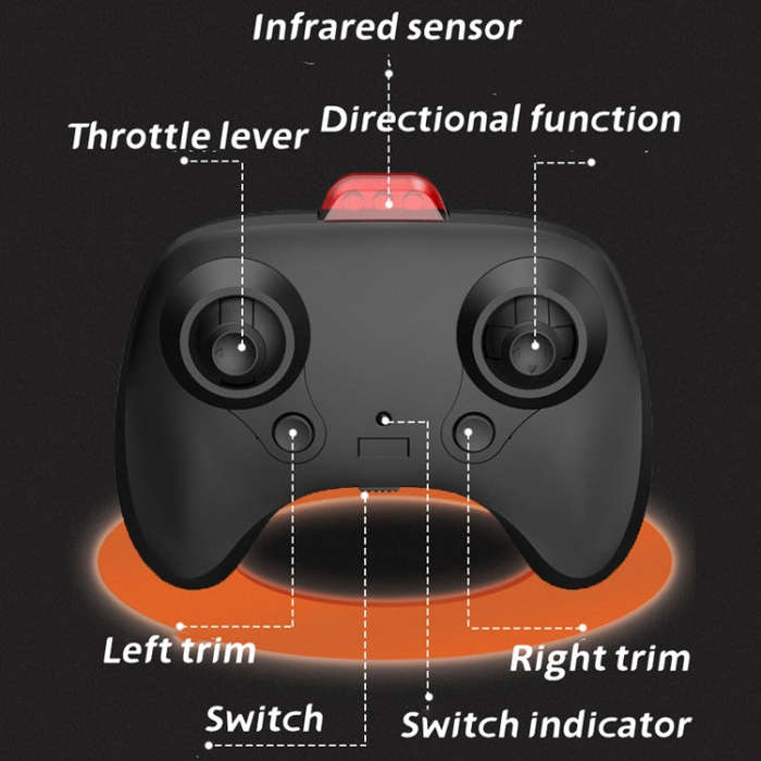 HeiFeng CZ02 Obstacle Avoidance Remote Control Aircraft, Color: 2.5CH Green