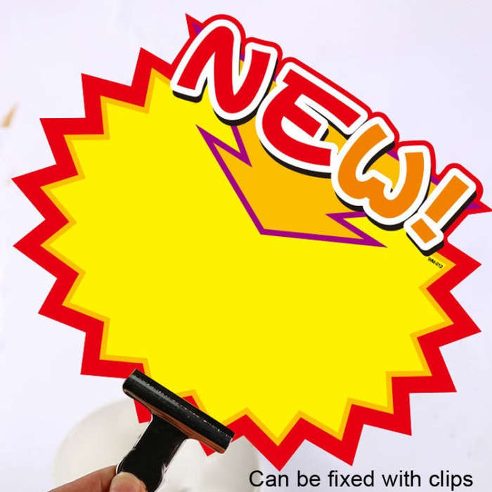 WM-003 10bags 25x19cm Explosion Sticker Product Price Tag Supermarket Price Label