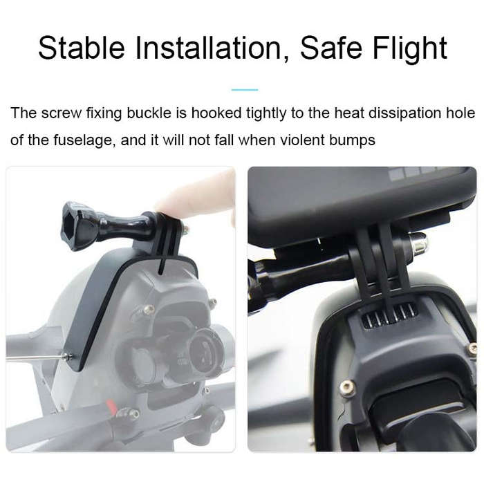 For DJI FPV Top Expansion Adapter Bracket Sports Camera Bracket
