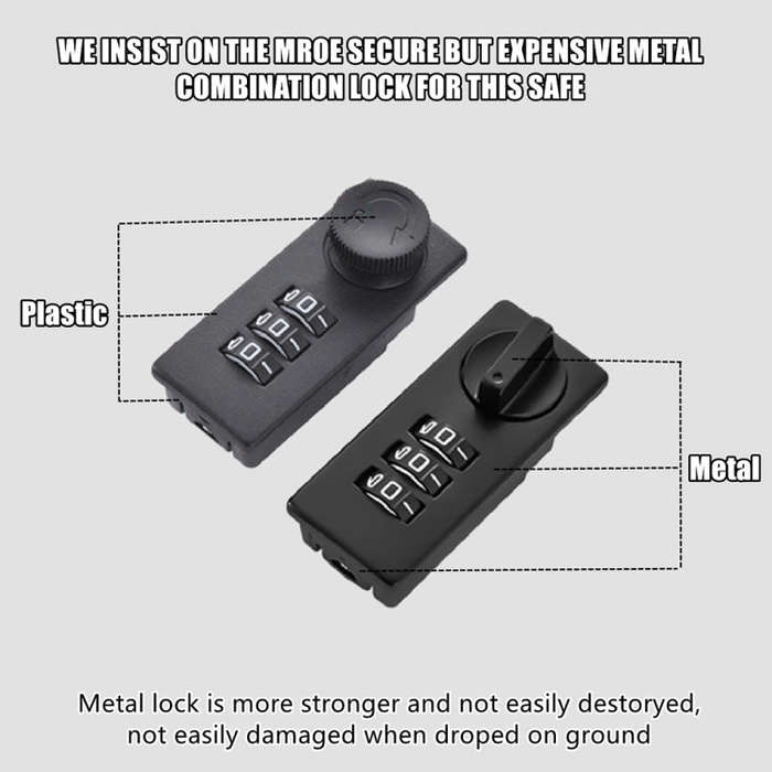 Fingerprint / Password Metal Anti-theft Car Safety Box Valuables Storage Safety Box, Model: OS100...