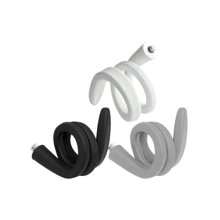Flexible Twist Mount for Most Cameras with 1/4 Turnbuckles(White)