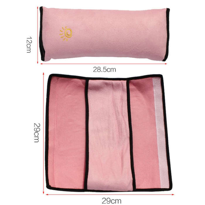 5pcs Children Car Seat Belt Protective Cover Thickened Plush Shoulder Pillow(Gray)