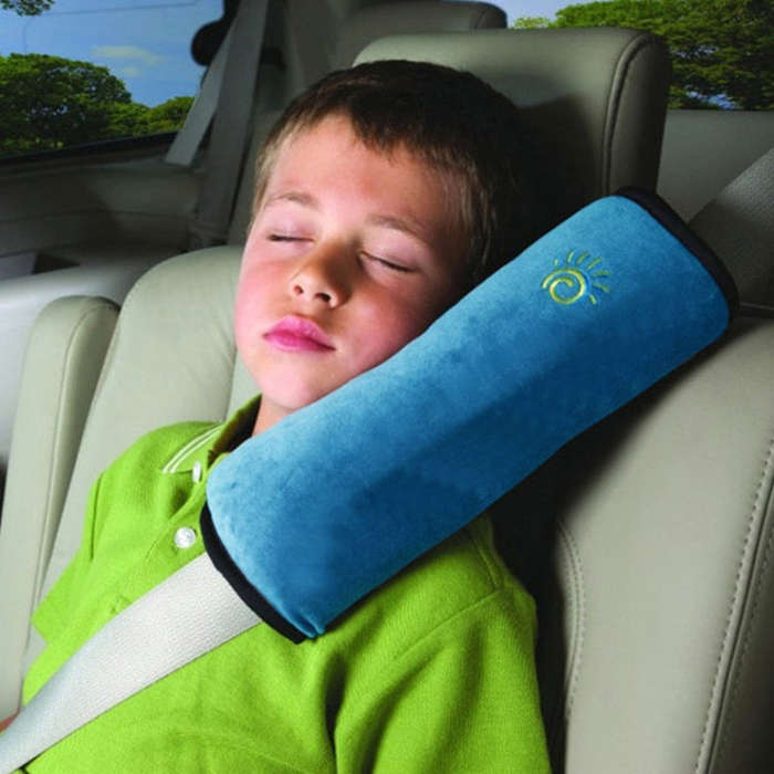 5pcs Children Car Seat Belt Protective Cover Thickened Plush Shoulder Pillow(Gray)