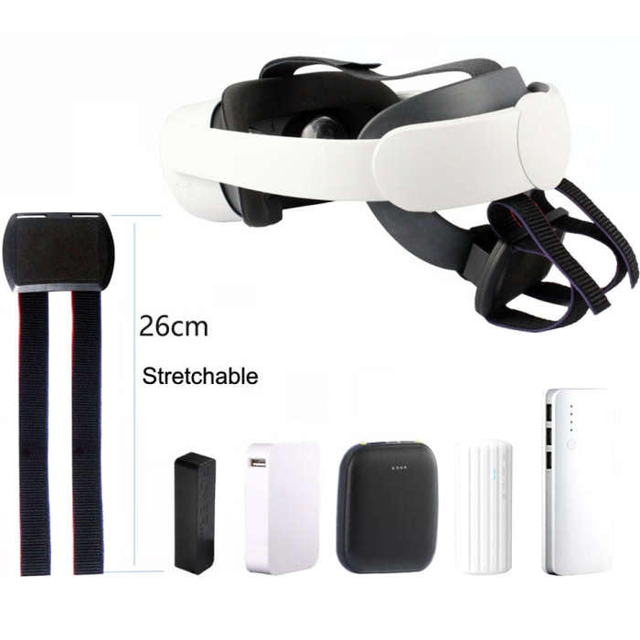 For Quest / Quest 2 VR All-in -one Charging Belt Accessories(Black)