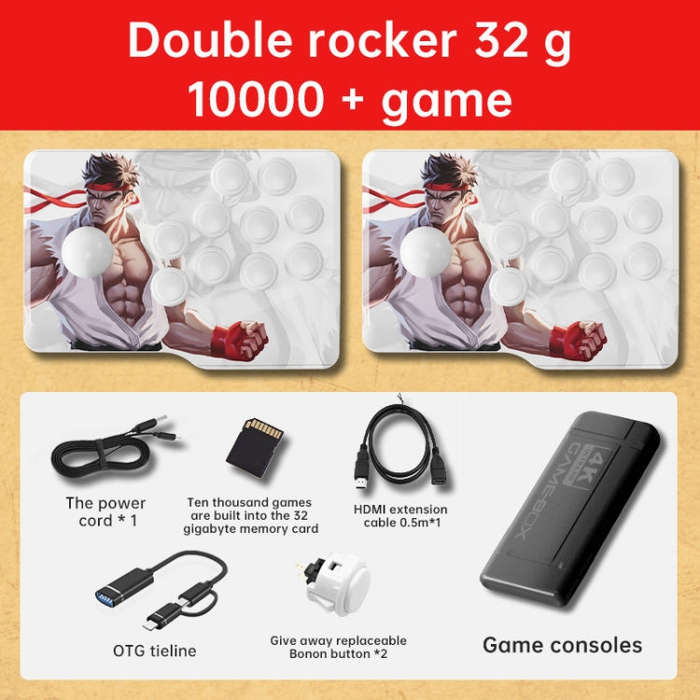 K9 Game Console Home TV Double Battle Simulator 32G Table Control Edition Built-in 10000 Games