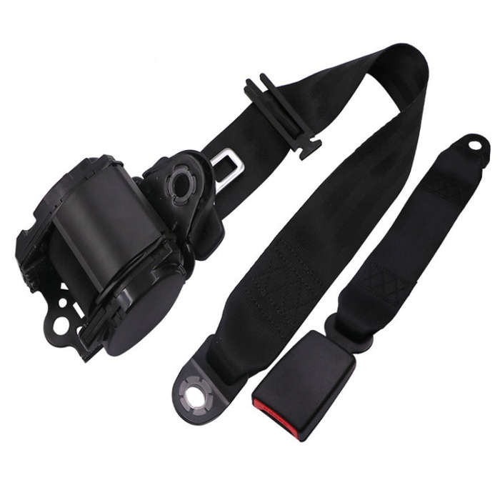 Universal 3-point Car Retrofit Seat Belt With Emergency Locking(Braided Straps)