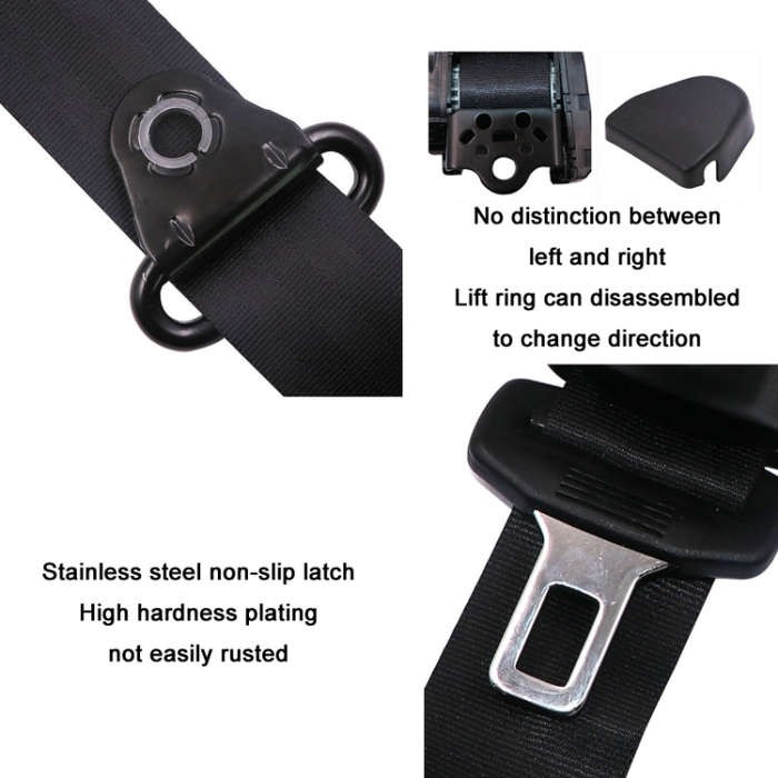 Universal 3-point Car Retrofit Seat Belt With Emergency Locking(Braided Straps)