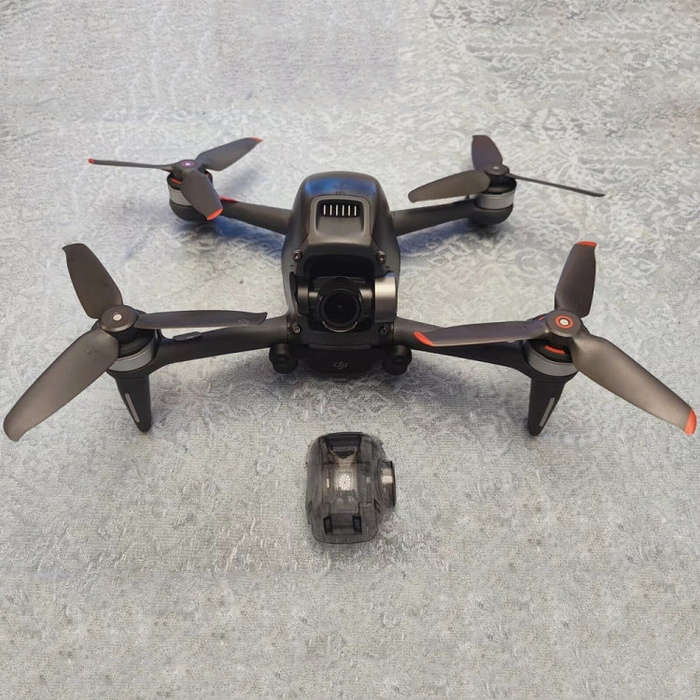 Second-hand DJI FPV Crossing Drone Without Box, Without Battery and Paddle (Silver)