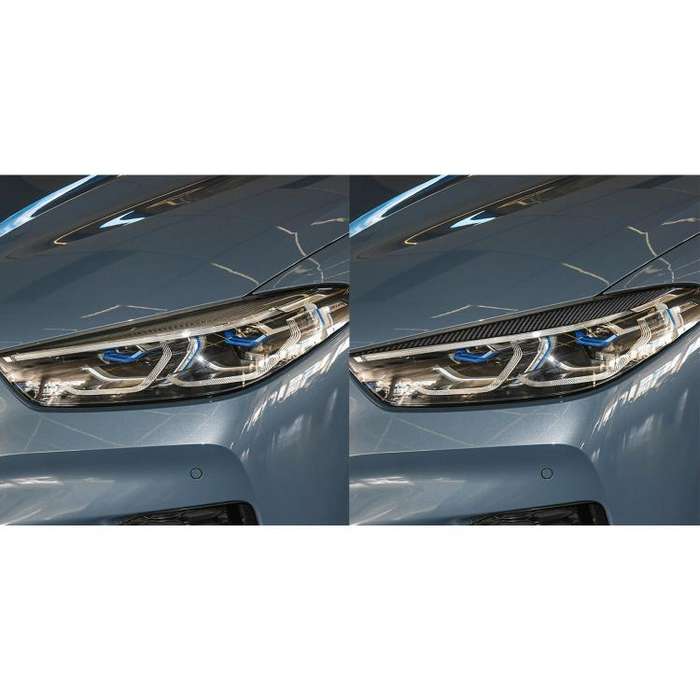 For 2019-2024 BMW 8 Series G14 2pcs /Set Universal Headlight Eyebrow Sticker(Red)
