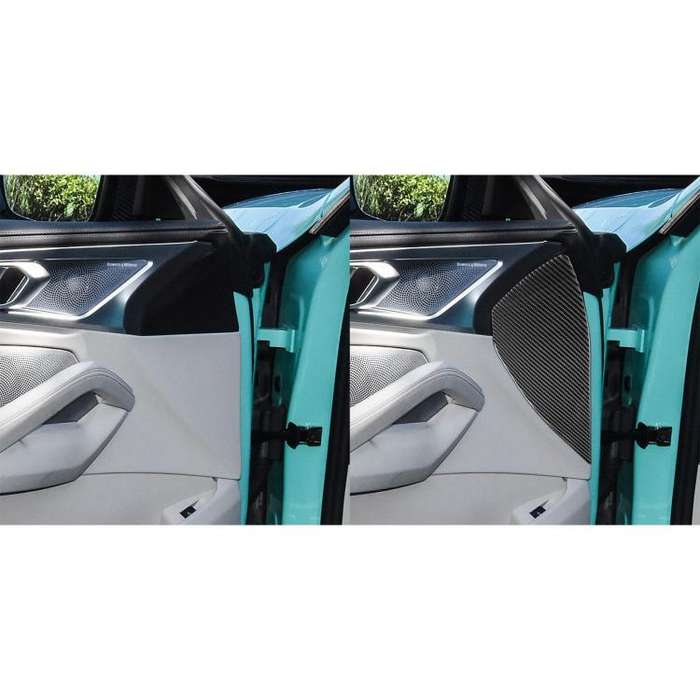 For 2019-2024 BMW 8 Series G14 2pcs Door Buffer 2 Door Stickers(Red)