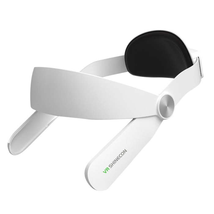 For Quest 2 VR SHINECON OS01 Adjustable All -In -One Head Strap VR Accessories(White)