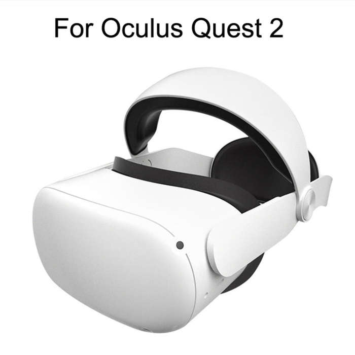 For Quest 2 VR SHINECON OS01 Adjustable All -In -One Head Strap VR Accessories(White)