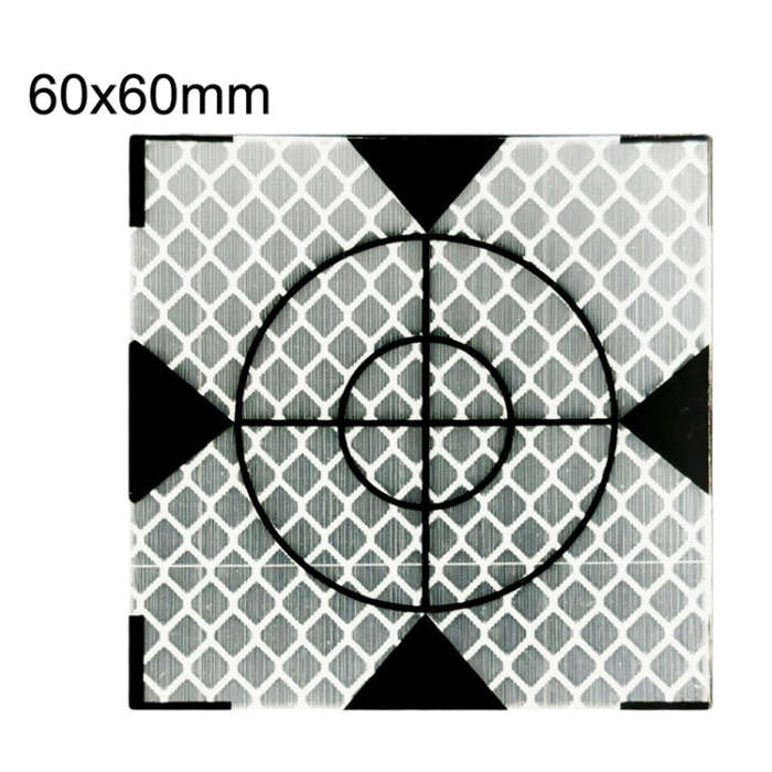 FP001 Diamond Tunnel Mapping Reflective Sticker Monitoring Measurement Point Sticker, Size: 60x60...