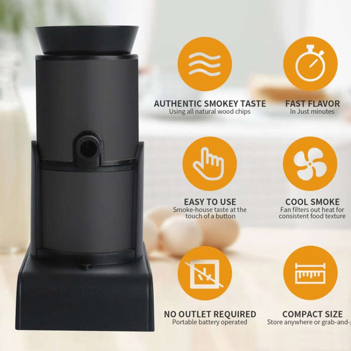 SK303 Upgrade Model Black Kitchen Tool Handheld Smoke Detector Household Molecular Dishes Steak S...