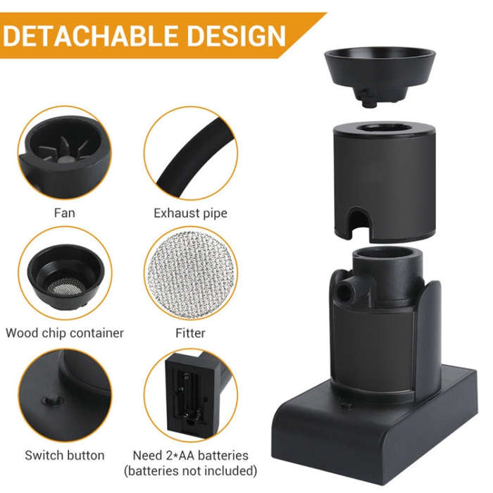SK303 Upgrade Model Black Kitchen Tool Handheld Smoke Detector Household Molecular Dishes Steak S...
