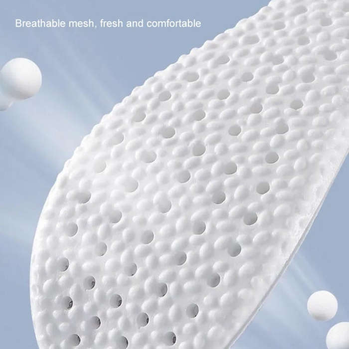 5pairs Super Soft High Elasticity Sports Insoles Summer Insoles, Size: 38(Grey)