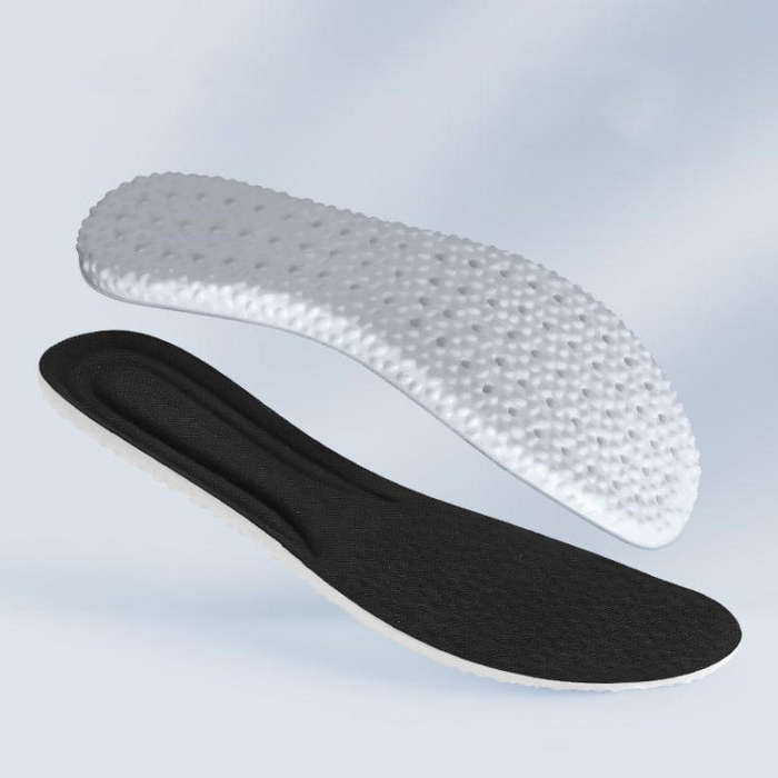 5pairs Super Soft High Elasticity Sports Insoles Summer Insoles, Size: 43(Black)