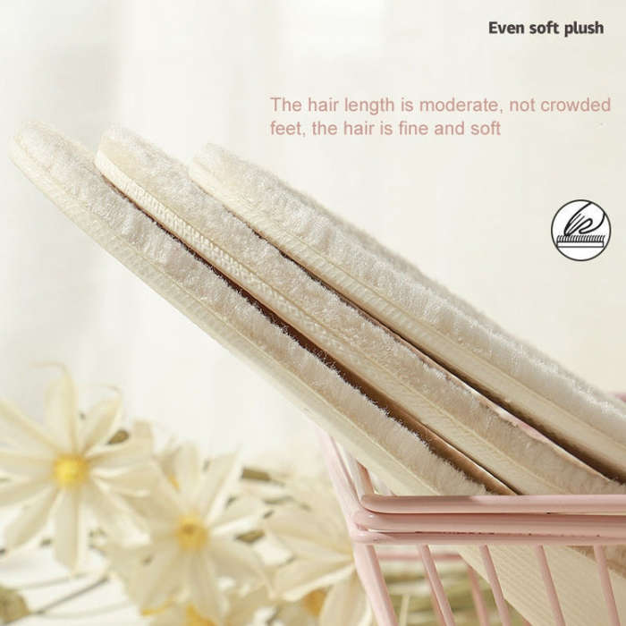 3pairs Winter Velvet Insoles Warm Inner Height Increase Insoles  2.5cm Beige(44)