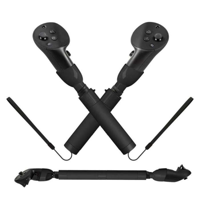 For Quest Pro VR Glasses Golf Game Light Pole Handle Extended Rod(Black)