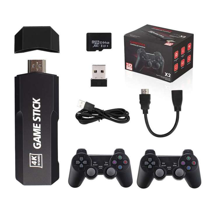 GD10 2.4G Wireless 4K HD TV Game Console PSP Game Box 32G Built-in 15,000 Games